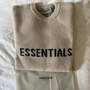 Fear of god  Exclusive Beige Knit Pullover Sweater